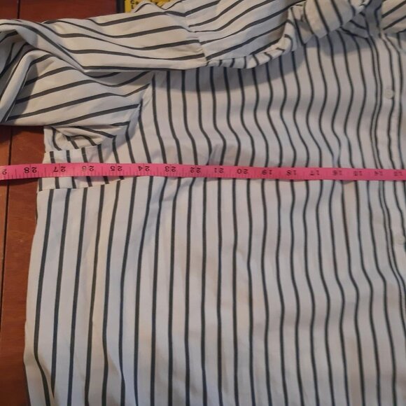 NEW With Tag ! A New Day Stripe Shirt Brown/White Size 3XL - Picture 5 of 10
